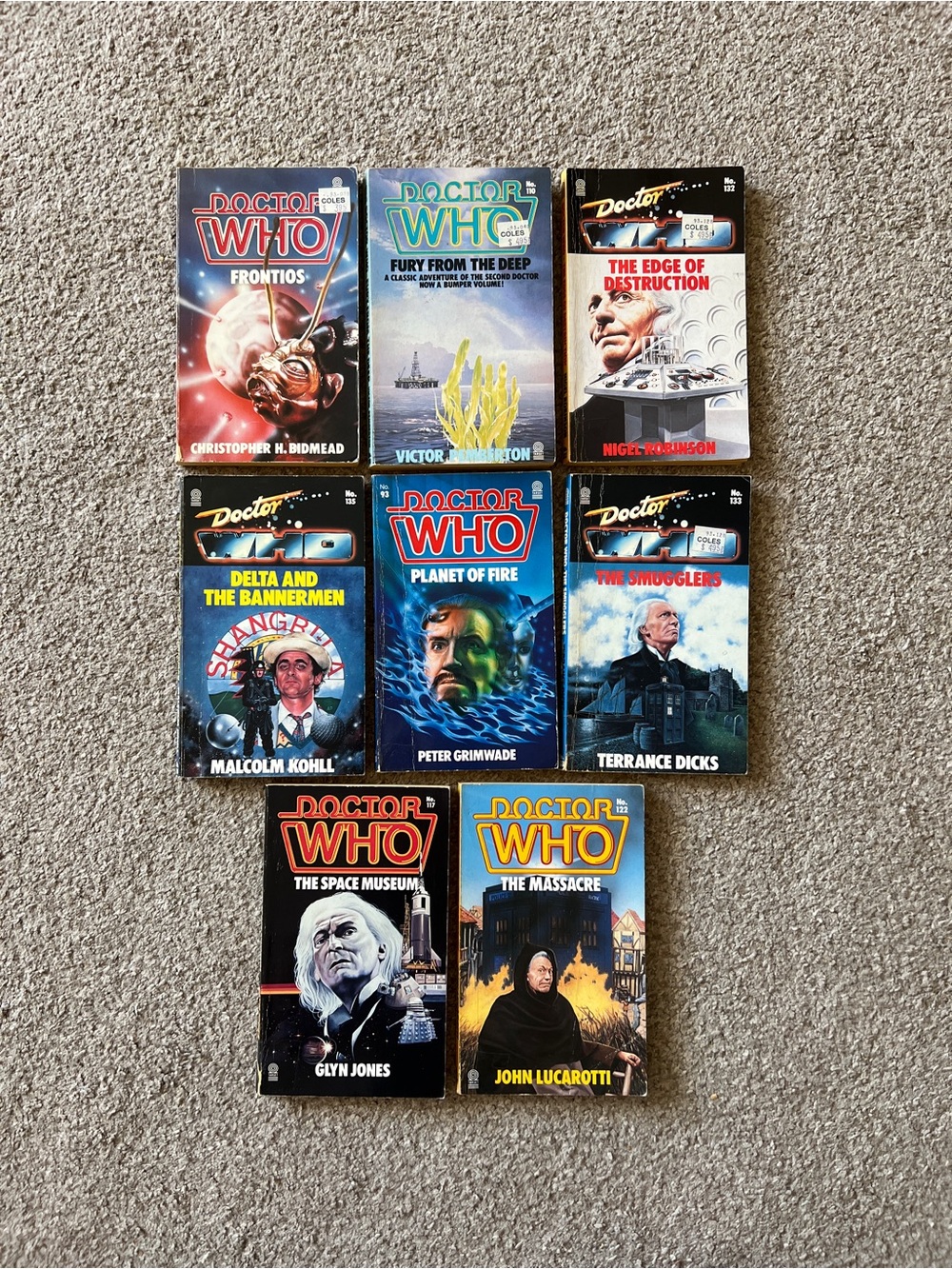 Target Doctor Who Paperback Book Lot - Vintage 1980’s Novels